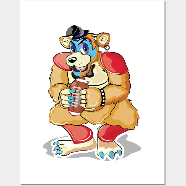 Glamrock Freddy fnaf Sb rugby Glamrock Posters and Art Prints